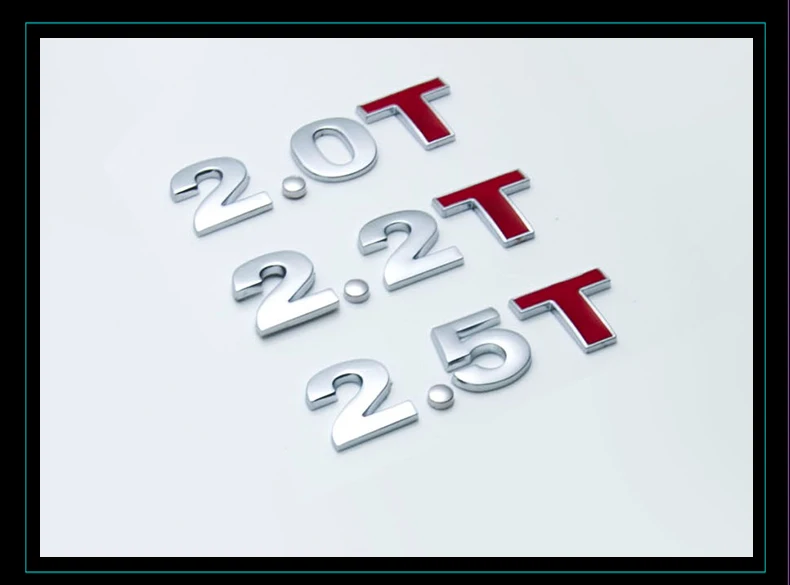 Автомобильная наклейка Объем двигателя металла 1,0 1,2 1,5 1,6 1,8 2,0 2,5 2,8 3,0 с объемным логотипом автомобиля задний багажник эмблемы наклейки для автомобилей