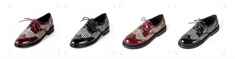 Women Oxford Luxury Brogue Shoes Women Designers Lace Up FLock+Leather Office Lady Shoes Platform Casual Oxford Shoes For Women (39)