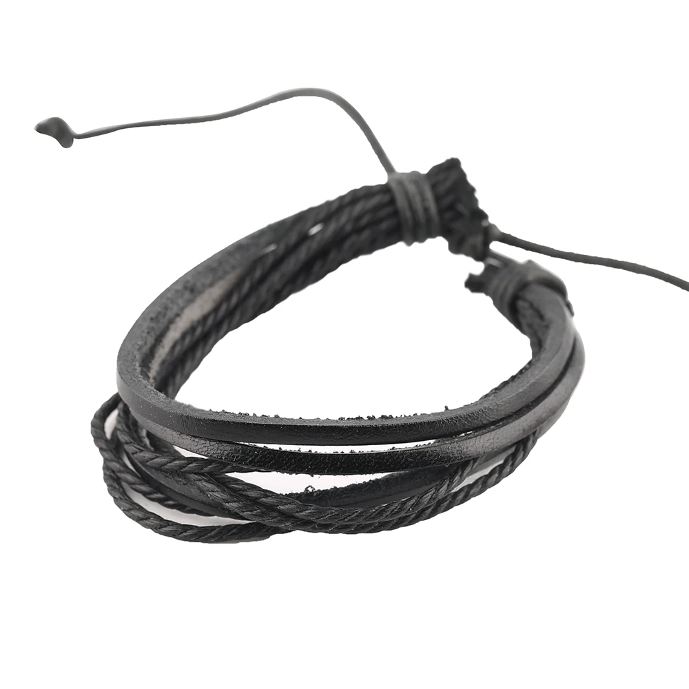 Trendy Elastic Hemp Rope Bracelets Unisex Female Leather Bangle Chain Casual Simple Charm Bracelets   (4)