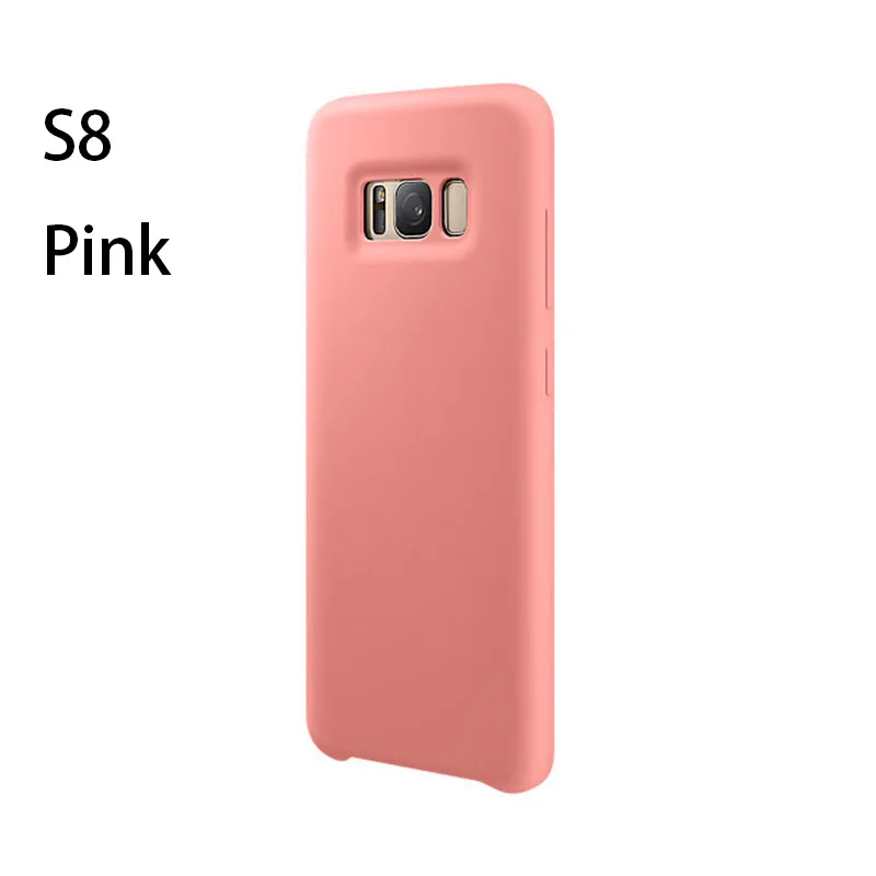 Для samsung Galaxy S8 S8Plus Note8 S9, силиконовый чехол, 360 Защита, роскошный мягкий силиконовый милый противоударный чехол на заднюю панель - Цвет: S8 pink