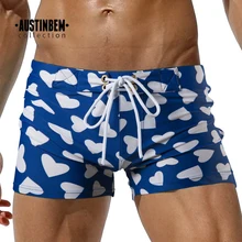 Новые летние мужские тренировочные брюки для плавания в горошек с принтом, мужские пляжные шорты Maillot De Bain Шорты для плавания