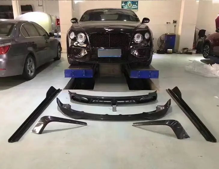 

Carbon Fiber FRONT LIP BUMPER SPOILER REAR SPLITTERS RUNK DIFFUSER SIDE SKIRT FOR BENTLEY Continental GT 2016 2017 2018 2019