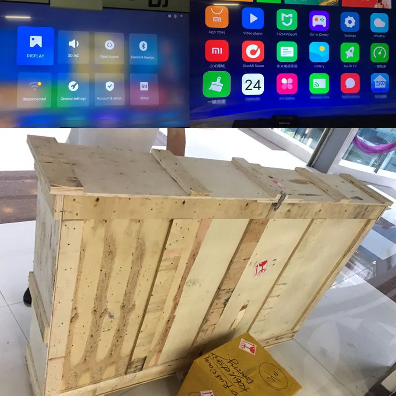 Xiaomi Mi ТВ 4 6" Inchs умный ТВ английский интерфейс Настоящее 4 K HDR ультра тонкий телевидения 3D Dolby Atmos Wi-Fi/BLE подключения