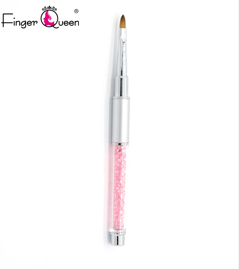 FingerQueen ногтей Книги по искусству Brush Рисование Живопись резьба ручка Круглый Дизайн цветок Советы УФ Гель-лак акриловые Builder деревянной ручкой человек - Цвет: NO.7