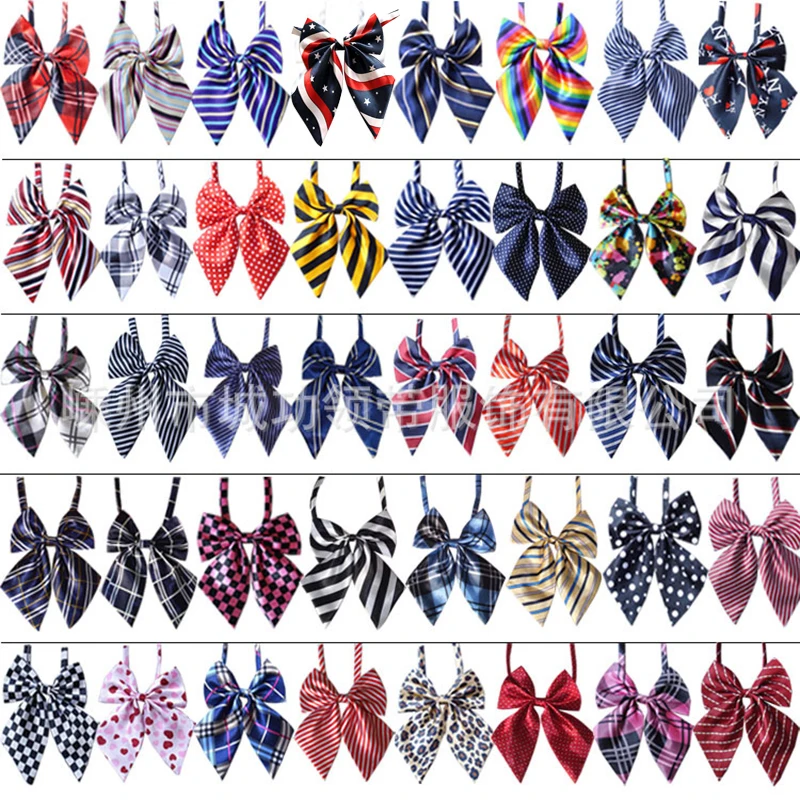 

Wholesale 100pcs Dog Accessories Pet Supplies Pet Dog Bowtie Neckties Pet wedding decoration Dog Collar BowTie 50colours