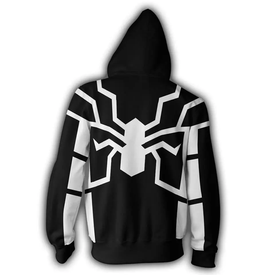 Новые мужские повседневные спортивные толстовки с капюшоном Future Foundation Spider-Man, повседневные спортивные толстовки с капюшоном на молнии, толстовки с капюшоном в стиле хип-хоп