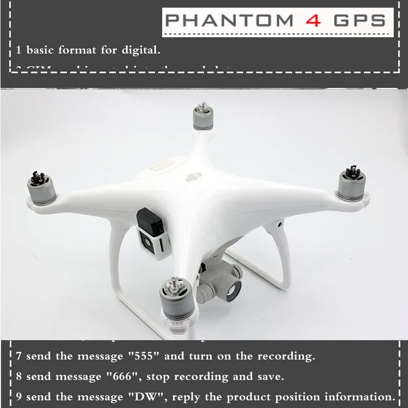 DJI Phantom 4 Accessories Intelligent GPS Black Box For Drone With Camera Locator Mounting Brackets Prevent Loss