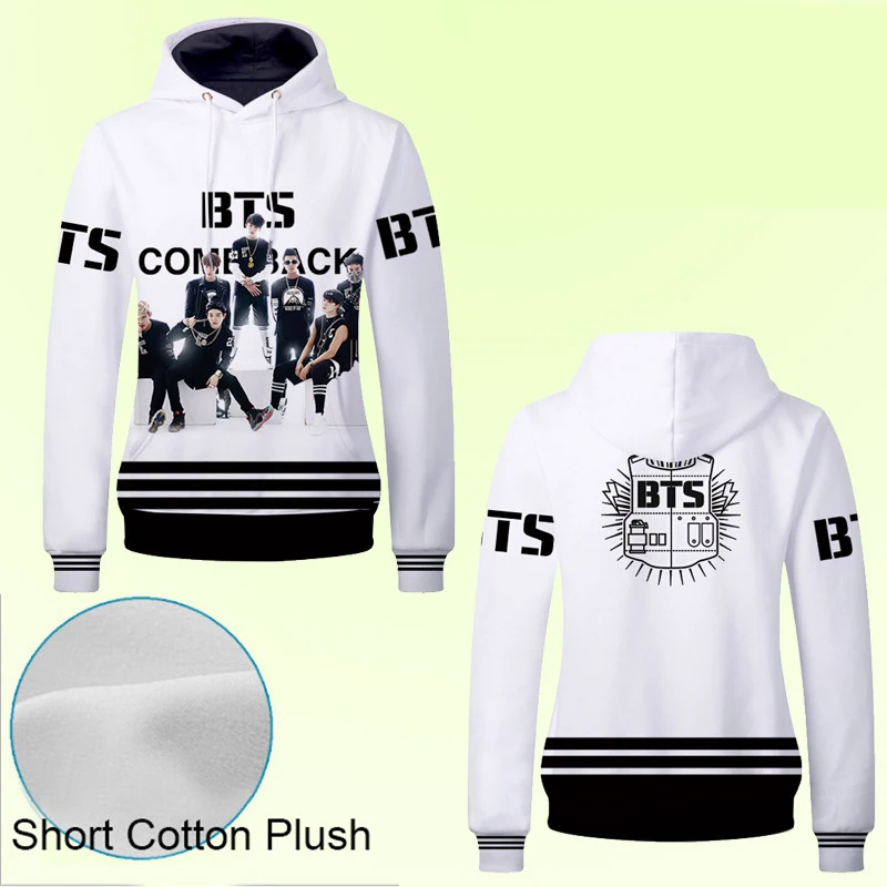 2019 BTS 3D Men Plus Thick Cotton Hoodies Sweatshirt Cute BTS Hoodie No Hero Academia Printed Hoodie for Kids Boys Fans