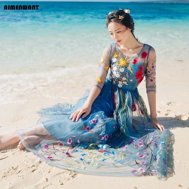 Gauze Beach Dresses
