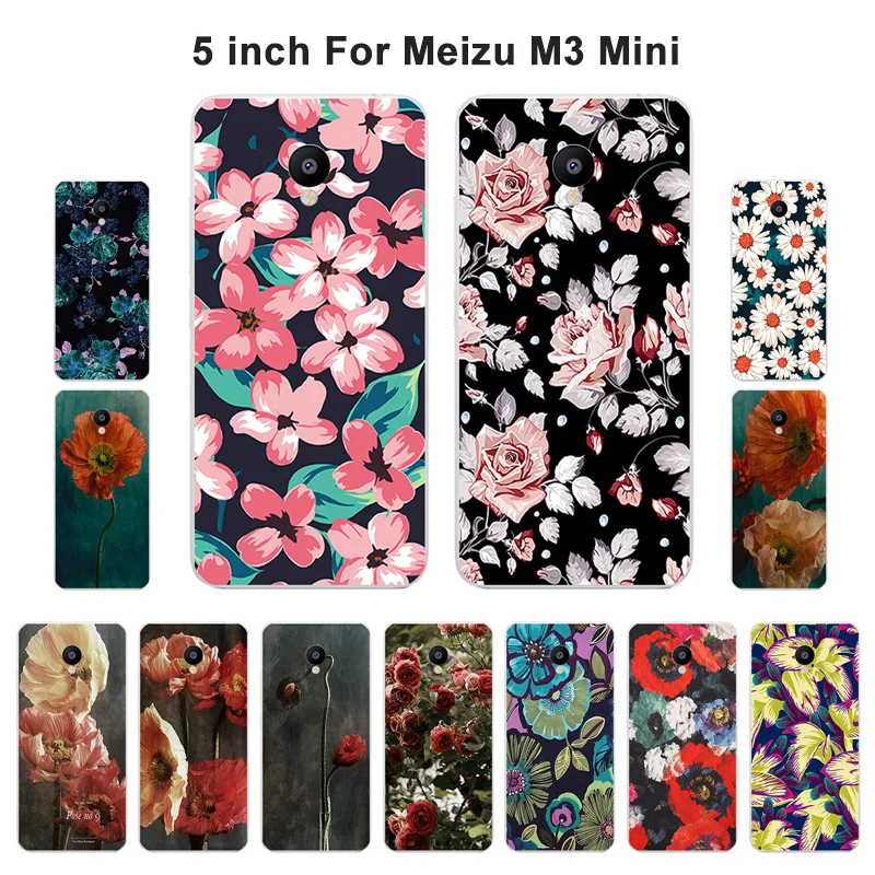 Силиконовый чехол для Meizu M3/Meizu M3 Mini M3S/Meizu M3S красивый с рисунком мягкий из ТПУ
