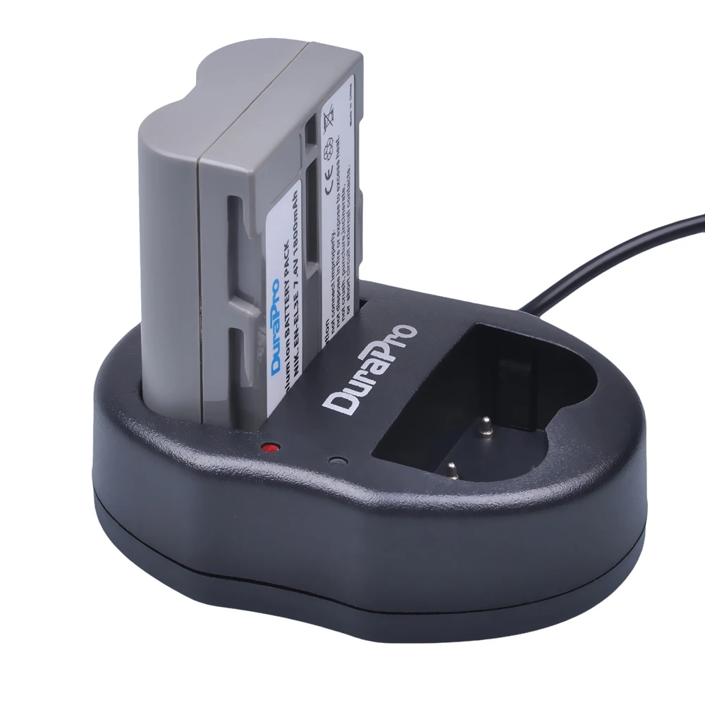 Аккумулятор DuraPro EN EL3E en el3e 2 шт. + двойное зарядное устройство USB адаптер