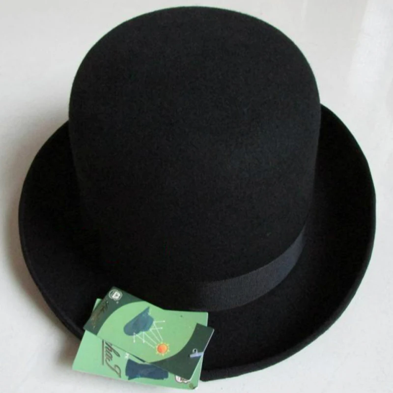 LIHUA Брендовые вечерние модные шляпы-котелки шерсть шляпы Федора и трибли для мужчин Дерби фетровые шляпы-котелки мужские купольные шляпы
