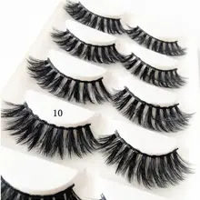 9 различных стилей 5 пар ручной работы толстые норковые волосы красота Толстые Длинные Накладные норковые ресницы накладные ресницы высокого качества