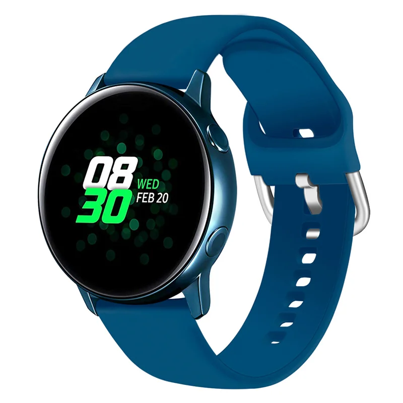 Ремешок для часов для samsung Galaxy Active Watch 20 мм спортивные ремешки для huawei сменный ремешок для часов браслет 91018 - Цвет ремешка: 7