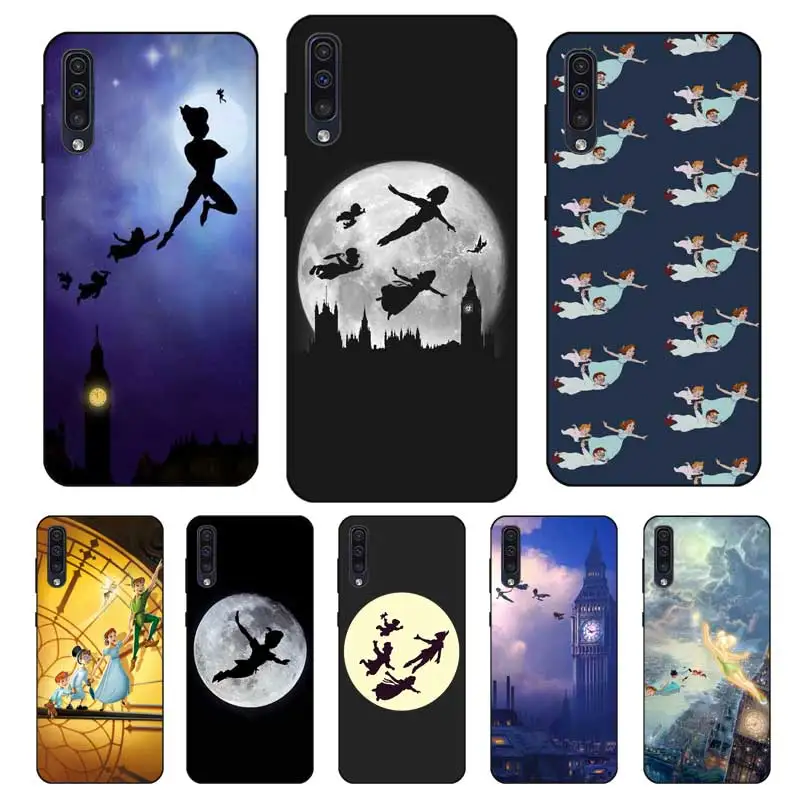 

P164 Peter Pan Black Silicone Case For Samsung Galaxy A2 Core A6 A7 A8 A9 A10 A30 A40 A50 A60 A70 A8S A9S A20E Plus
