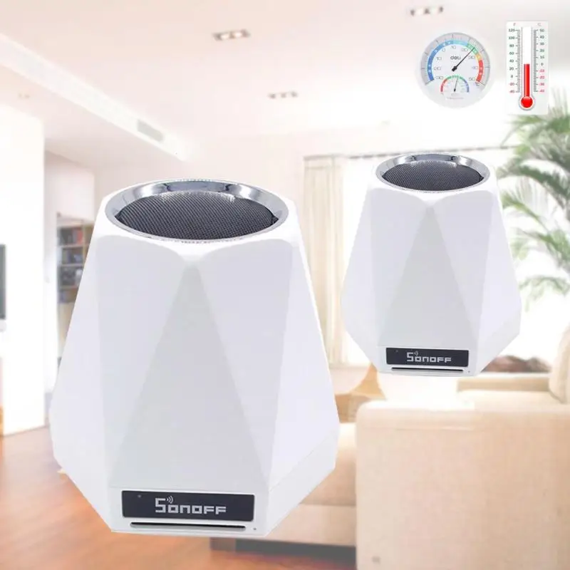 

SC Indoor Wifi Environment Environmental Monitor Device Wireless Station Smart Home Temperature Humidity Light Air Sensor Z25