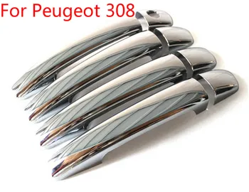

For Peugeot 308 Auto Door Handle Cover Door Handle Cover ABS Chrome Auto Accessories Car-covers Car-styling