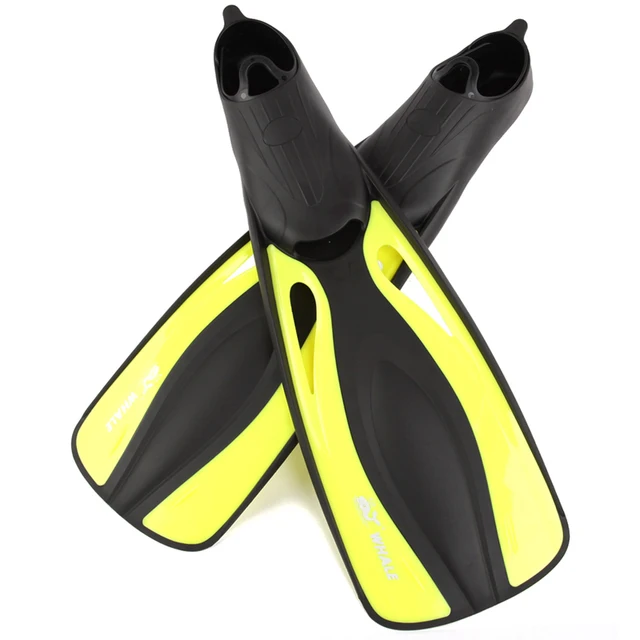 Diving Fins Super Soft Adjustable Long Full Foot Scuba Snorkeling Swimming Fins bed Training