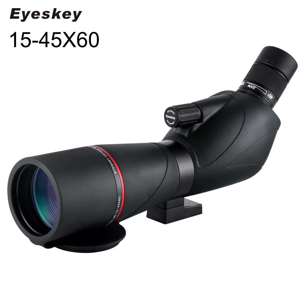 Eyeskey 15-45x60 водостойкий зум зрительные трубы HD оптический Монокуляр охота на птиц смотреть с штатив