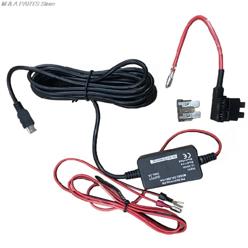 

Car Driving Recorder Step-Down Line Hard Wire Kit Car Dash Cam Camera