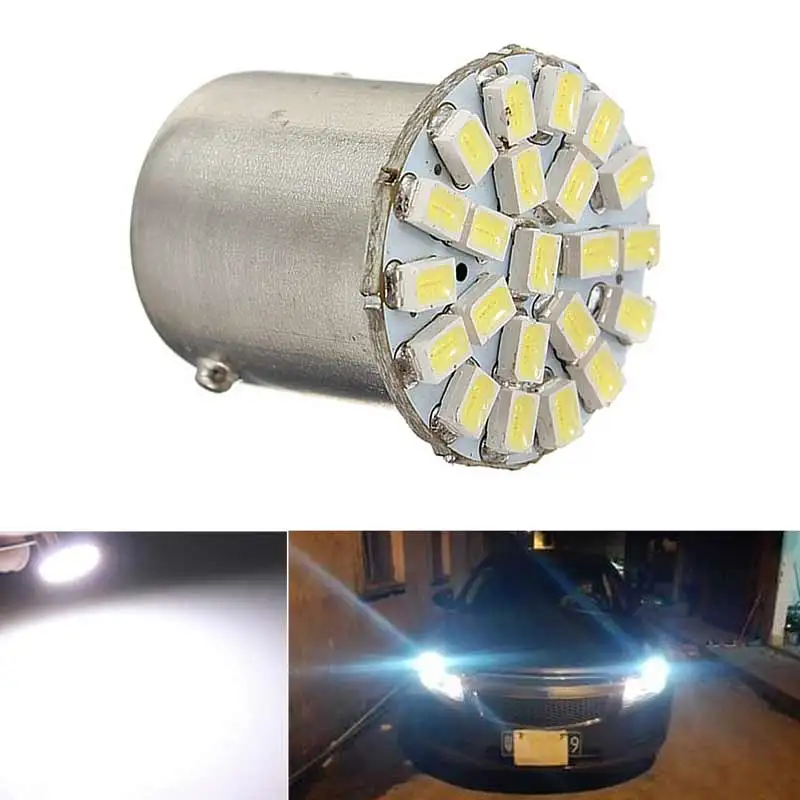 

1156 BA15S 1206 22SMD White LED Brake Turn Light Auto Mobile Wedge Lamp Tail Bulb Super Bright DC 12V NR-shipping