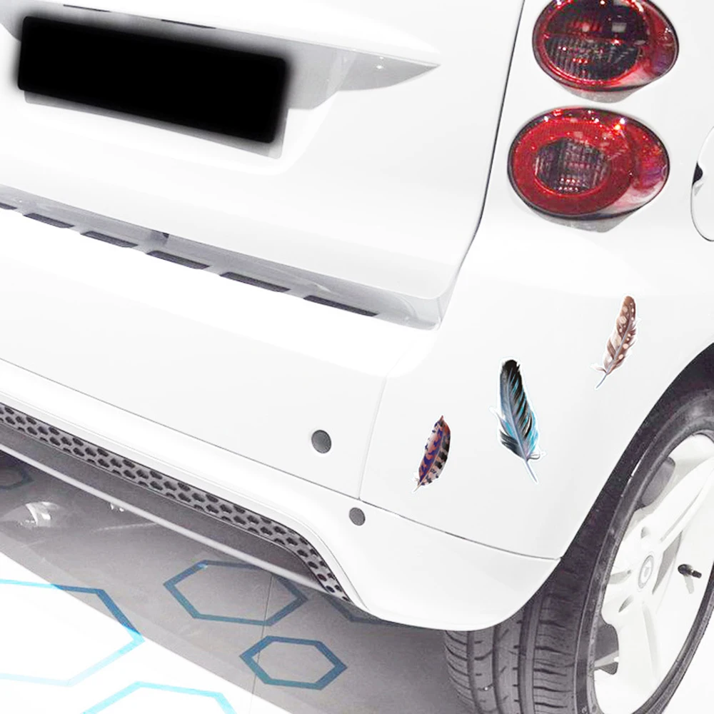 Aliauto Car styling Feather Car Sticker And Decal Car Cover Scratches