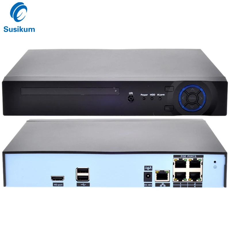 H.265 4K POE NVR 4CH 5MP HI3798M процессор P2P Onvif IEE802.3af 48 в POE видео сетевой рекордер для системы ip-камеры