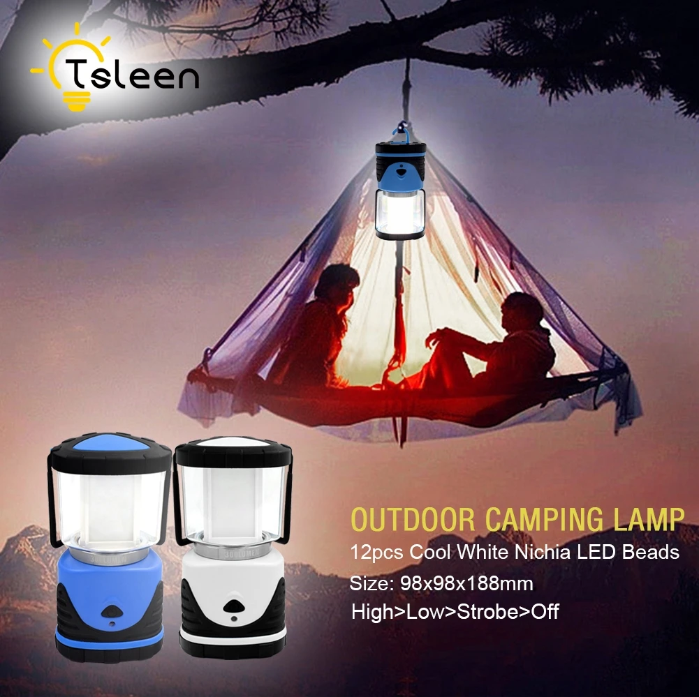 

TSLEEN 3 Modes Waterproof Portable LED Camping Tent Light Led Lantern Camping Lamp Outdoor Lighting Night Lamp Hiking Fishing
