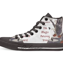 Я все еще верил в. Волшебный далеких дерево! Новинка; дизайнерская Повседневная парусиновая обувь; обувь на заказ; Прямая
