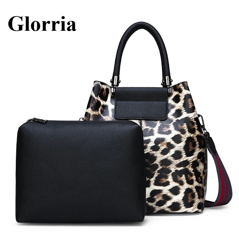 

Glorria Luxury Leopard&Stone&Zebra Composite Bag for Women Leather Shoulder Bag Women Big Crossbody Messenger Bag Female New Sac