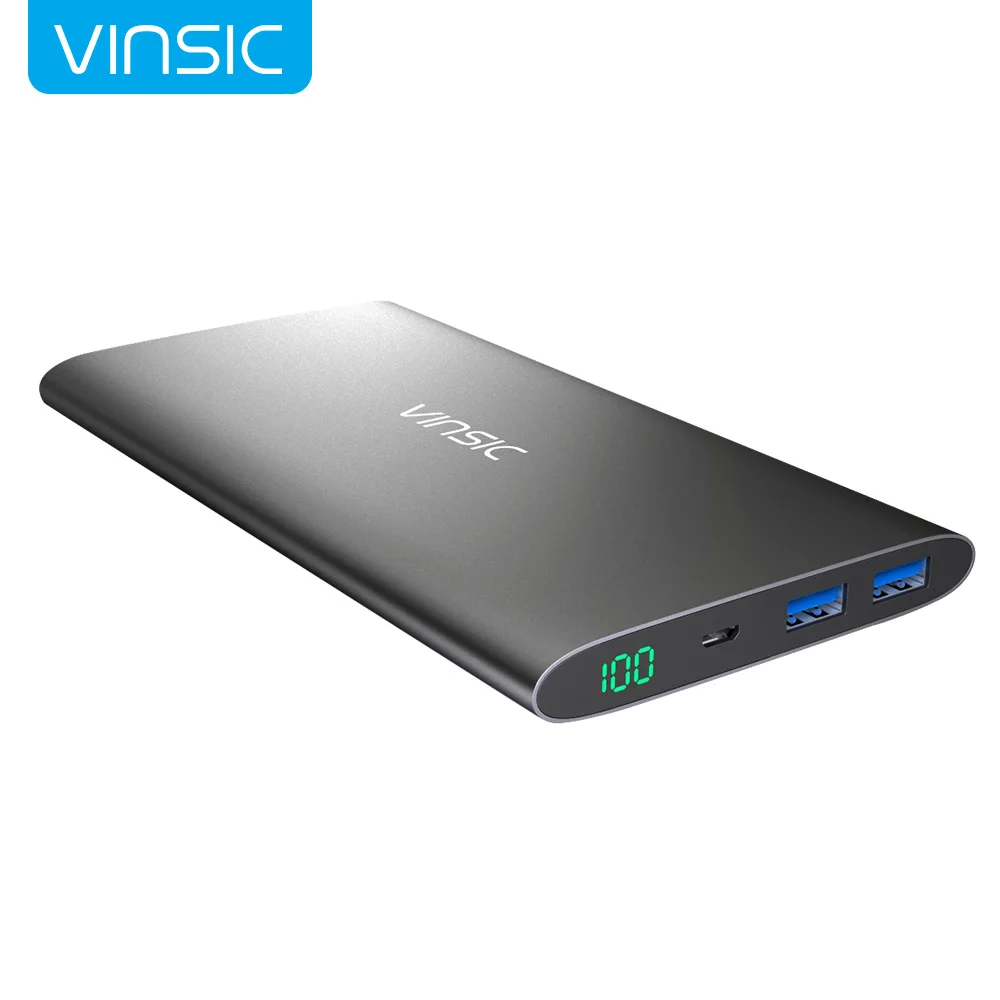Vinsic Alien P11 12000mAh Power Bank Dual 2.4A USB External Battery Charger Top selling Charging for Smartphone Tablets
