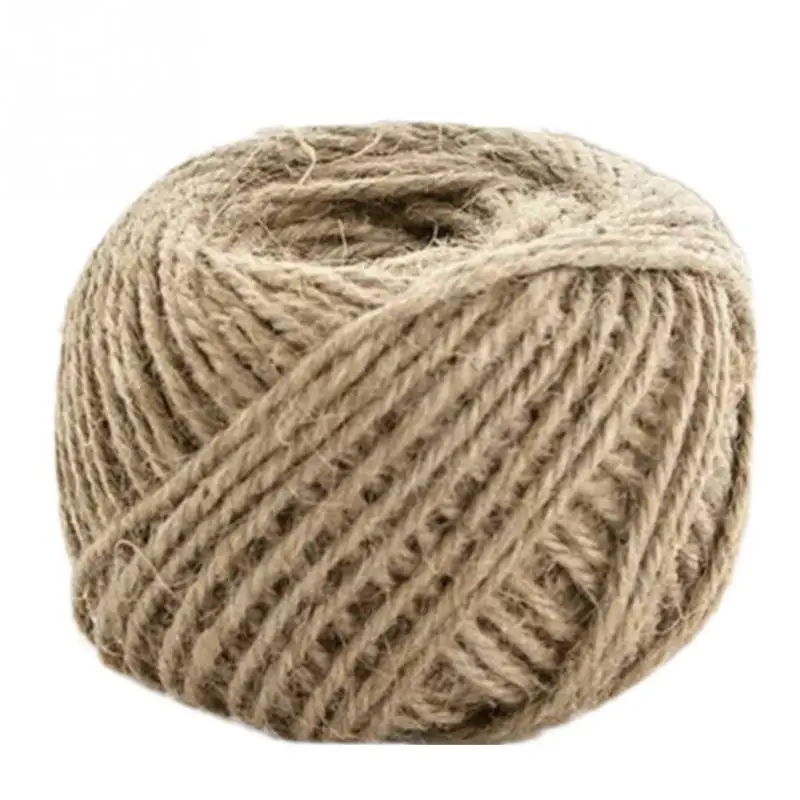 

1Roll 30M burlap Rope Natural Jute Twine Burlap String Hemp Rope Wedding Gift Wrapping Cords Thread