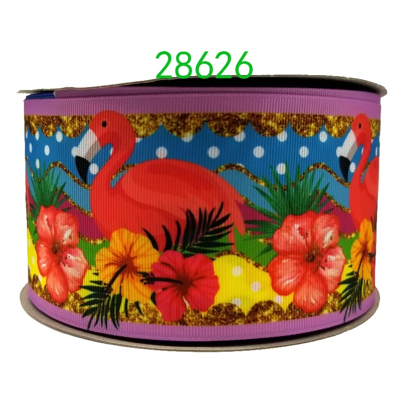 50 ярдов мультфильм напечатанный grosgrain ленты 28646 - Цвет: 28626