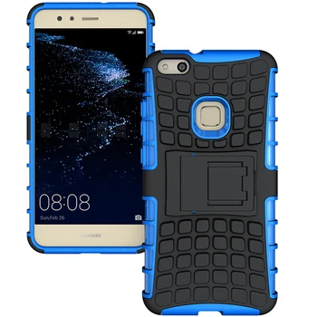 

Rugged Cover Case for Huawei P10 Lite Shockproof Silicone Armor Holder Phone Case P10 Lite P10lite
