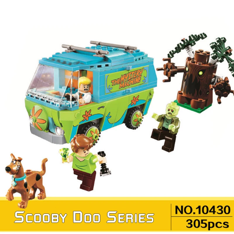 

305pcs Bela Scooby Doo Series The Mystery Machine Bus Building Blocks Compatible With Legoes 75902 Bricks educational toys