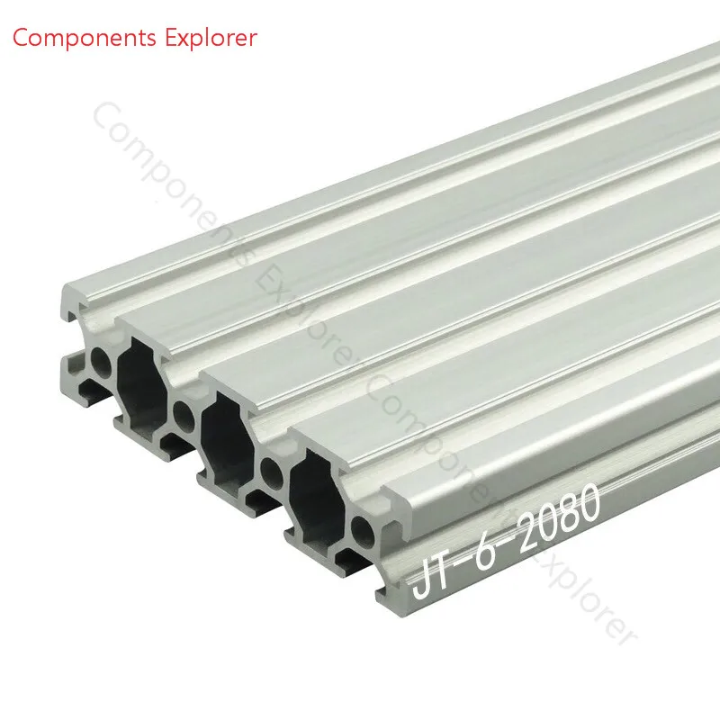 

Arbitrary Cutting 1000mm 2080 Aluminum Extrusion Profile,Silvery Color.