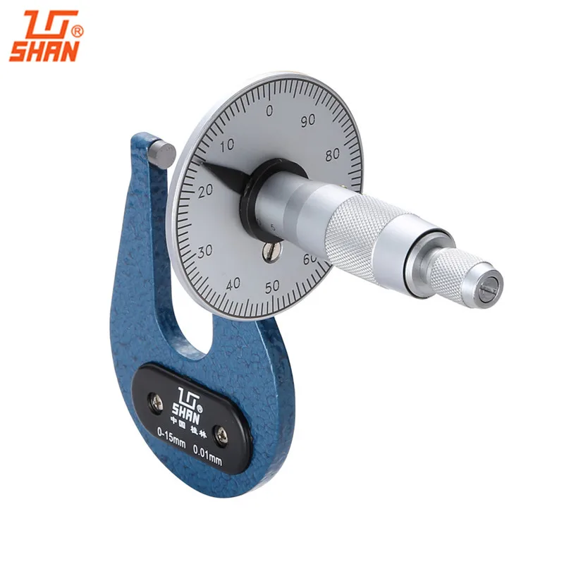 SHAN Deep Throat Micrometers With Dial 0 15 50mm Carbide Tipped font b Caliper b font