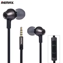 Remax Rm 610d 3.5mm Plug Earphone In-Line Control Stereo Headsets In Ear Earphone HiFi Headset with Microphone for Mobile Phone