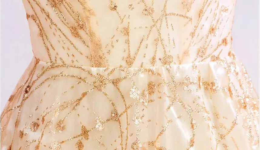 Glaring princess champagne gold Evening Dress long lace up prom gown robe de mariee graduation dress A line dress for wedding Glaring princess champagne gold Evening Dress long lace up prom gown robe de mariee graduation dress A line dress for wedding