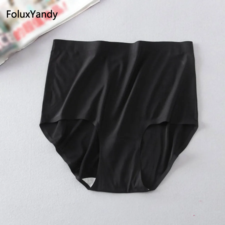 

Breath Panties Women Plus Size High Waist Slim Stretched Hollow Out Briefs Girl Underwear Khaki White Black PYKK05