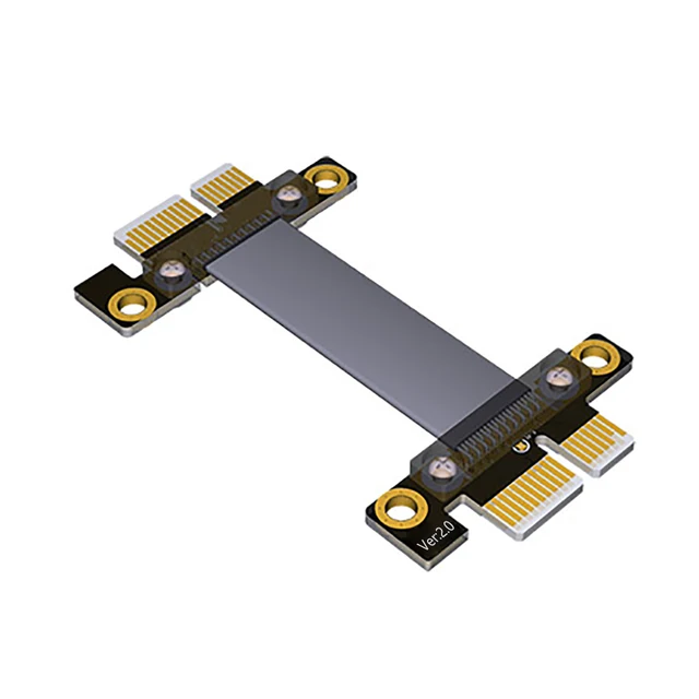 Special Price BTBcoin Computer Cable PCI Express Extension Cable PCI-E 1X to 1X Riser Card Graphics Video Card PCIE Extender Ribbon Flex Cable