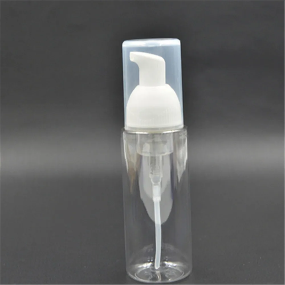 50 шт./лот, пустой пластиковый Пенящийся диспенсер для мыла, прозрачный пенопластовый насос, бутылка 80 мл, пенопластовая бутылка, аппликатор, бутылка многоразового использования