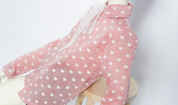 

BJD love cute shirt (with lace) top in pink 1/4 1/3 SD MSD SSDF tert doll accessories