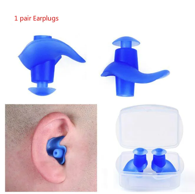 

1 Pair Waterproof Swimming Professional Silicone Swim Earplugs Soft Anti-Noise Ear Plug for Adult Children Swimmers