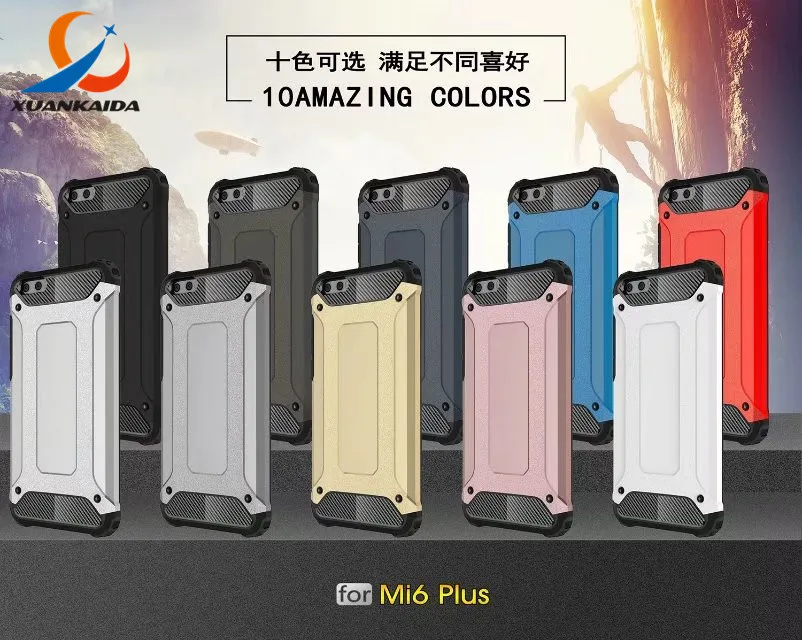 

For XiaoMi 6 Plus 5 5S Redmi Pro 4 4A 4X Note4 Note4x 3 3S Prime 5C Note3 Hybrid Shock proof Hard Armour Soft Rubber cover case