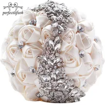 Perfectlifeoh Свадебная букетная брошь свадебные аксессуары, букеты подружки невесты Искусственные Свадебные цветы Свадебные букеты 2