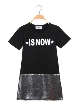 

Black dress with silver sequins