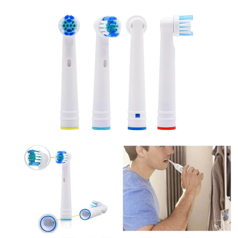 

Generic Replacement Electric Toothbrush Head Compatible With All Oral B Rotation Type Electric Teeth Brush With Round Head