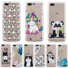 Wekays para Coque Huawei Y5 2018 funda de silicona de dibujos animados TPU suave Fundas para Huawei Honor 7S Honor Play 7 Fundas Y5 2018