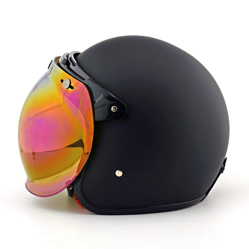 Мотоциклетный винтажный шлем пузырьковый козырек щит пилот шлем козырек реактивный ретро скутер мото шлемы пузырьковый козырек очки